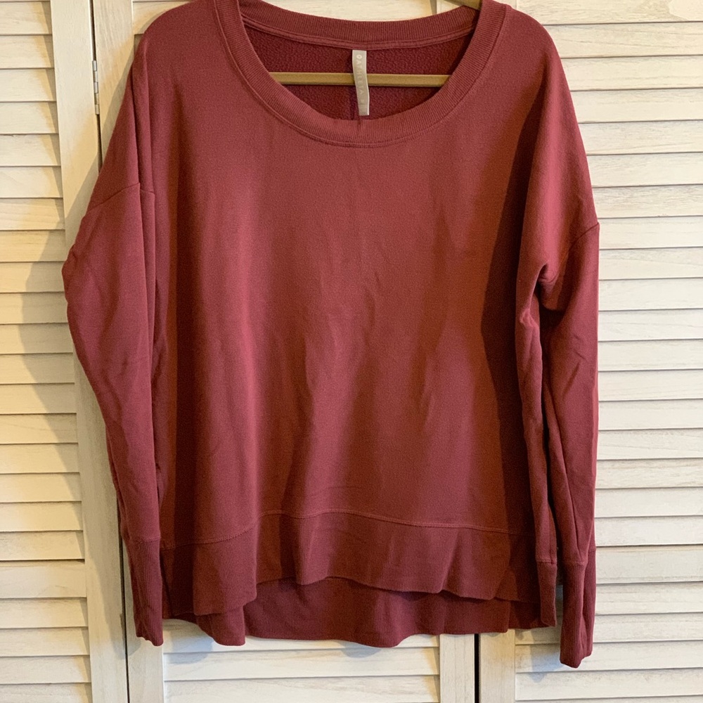 Athleta Rust Red Sweatshirt